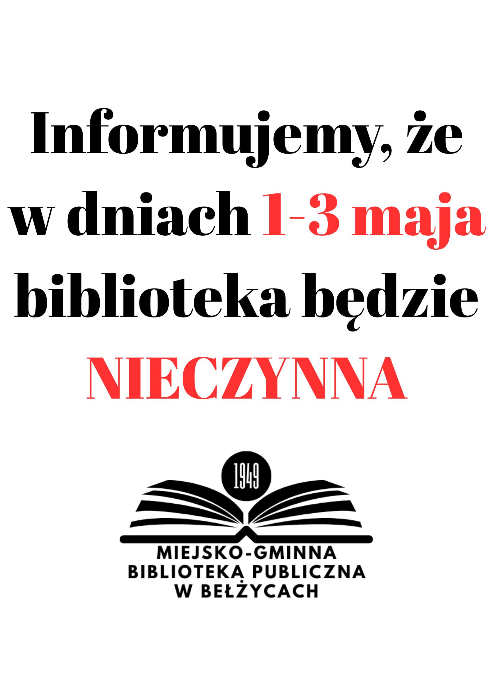 Informujemy że w dniach
